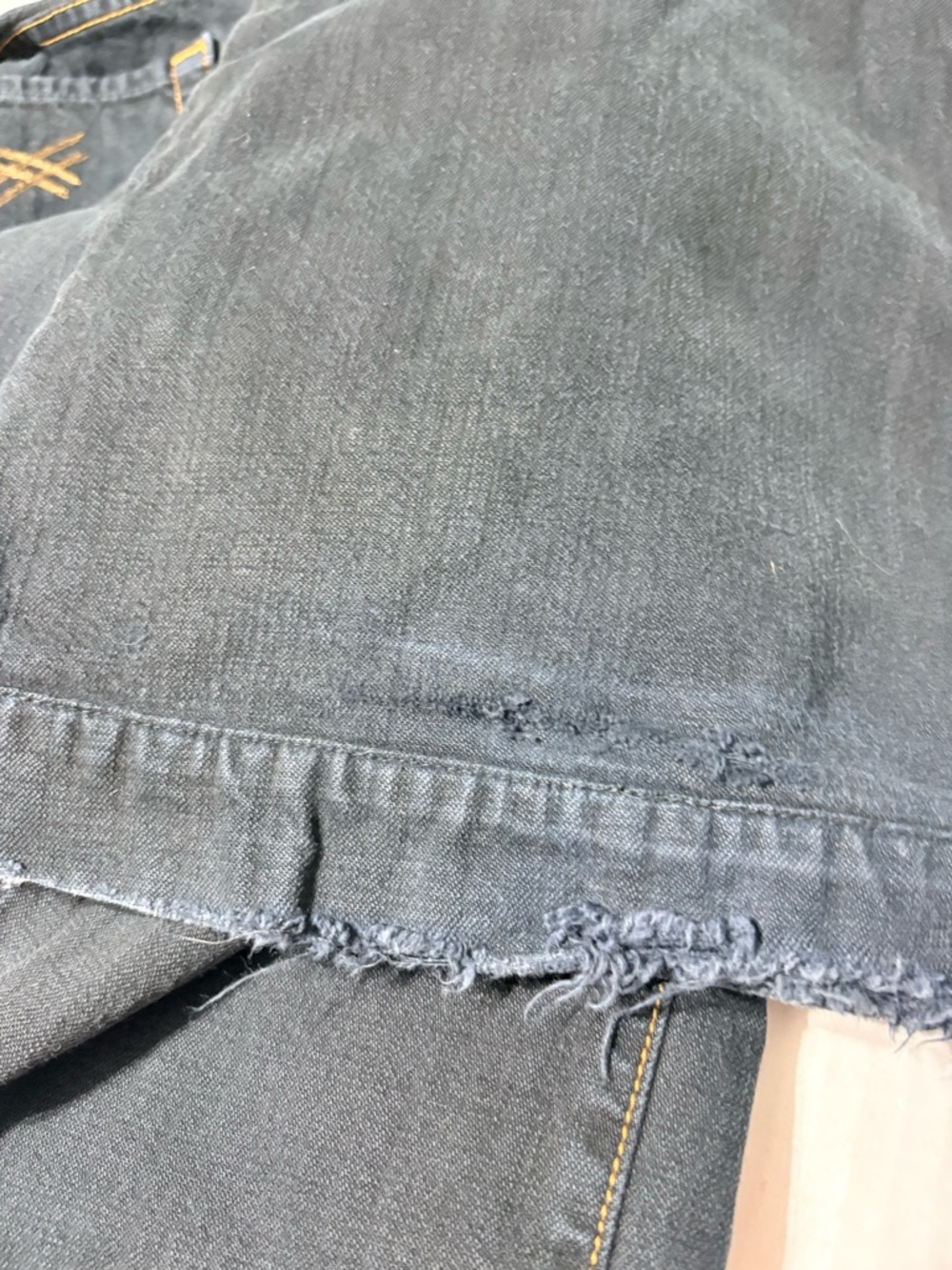 Dojo 7 For All Mankind Jeans Low Rise Flare Leg Dark Wash 28 Made in USA‎ - Picture 9 of 13